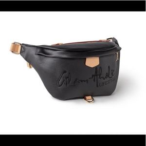 Black on Black signature logo Fanny Pack